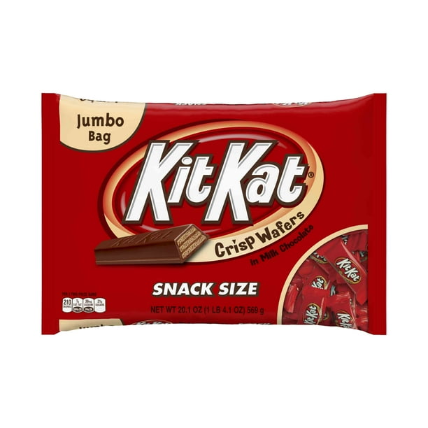 Kit Kat, Halloween Crisp Wafers in Milk Chocolate Snack Size Candy Jumbo Bag, 20.1 Oz. Walmart