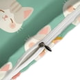 thumbnail image 4 of 3 Pcs Soft Bedding Set, Includes 1 Duvet Cover with Zipper And 2 Pillow,Shams Cartoon Cute Cat Full(79"×90"), 4 of 8