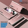 thumbnail image 1 of Tarise for Samsung Galaxy Z Fold 4 Case with Screen Protector & Kickstand & Hinge Protection & HD Camera Lens Protector, Anti-Fingerprint Anti-Scratch Luxury Case Cover for Samsung Z Fold4, Rosegold, 1 of 7