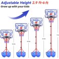thumbnail image 3 of Kids Basketball Hoop, Adjustable Toddler Basketball Hoop Toy for Kids Indoor Outdoor Mini Portable Basketball Goals, Sport Game Gifts for Age 3 4 5 6 7 8 9 Boys Girls, 3 of 7