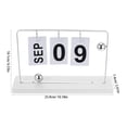 thumbnail image 2 of LOLIPPYY 1 Set Perpetual Calendar Desk Date Display Flip Function Silver For Home Office Decor, 2 of 8