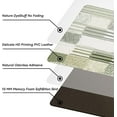 thumbnail image 3 of Green Kitchen Floor Mat Rugs Set 2 Pcs Stitching Geometry Anti-Fatigue Waterproof Stain Resistant Floor Rug Comfort Standing Mat for Kitchen, Floor Home (17.3" x28" + 17.3" x 47" Thick 0.4" ), 3 of 6