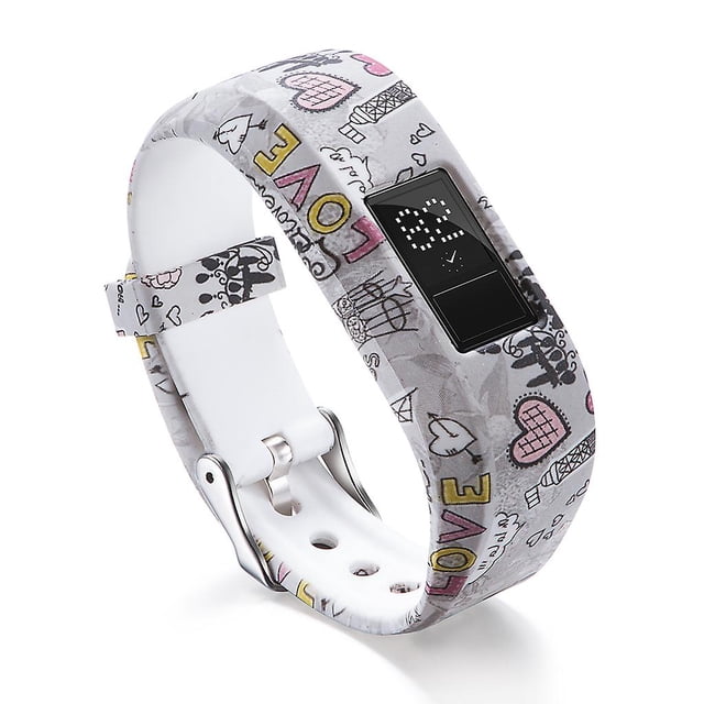 Pulsera de reloj resistente al agua con banda protectora apta para Vivofit JR JR2 Junior, color negro
