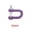 #331 Purple, variant on U-Shaped B-uckle Aluminum Alloy Shackle D-Ring for Backpacks and Outdoor Ropes, Paracord Bracelet Connector, Heavy Duty Multi-Functional M6 Carabiner Hardware #328 Black