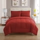 thumbnail image 1 of Juego de edredón tamaño king con sábanas, ropa de cama de 7 piezas, color rojo, 1 of 6