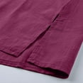 thumbnail image 4 of Hiiyo T-Shirt Décontracté Ample pour Femmes Manches Mi-Longues Col Rond (P-5TG), 4 of 5