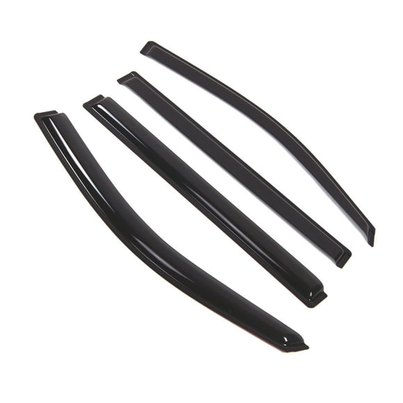 Car Window Rain Guard | Outside Mount Visors Auto Side Window Deflectors | Windows Visor Rain Shields Compatible with 2017-2018 GMC Yukon XL | 4 Pcs Set, WD2-785B, Dark Smoke