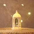 thumbnail image 5 of 2 lámparas de mesa de Ramadán, decoraciones para el hogar de Ramadán, decoración de linterna de Ramadán de plástico LED, luz Eid Mubarak, lámpara de mesa de decoración navideña para el hogar de Ramadán   JM, 5 of 5