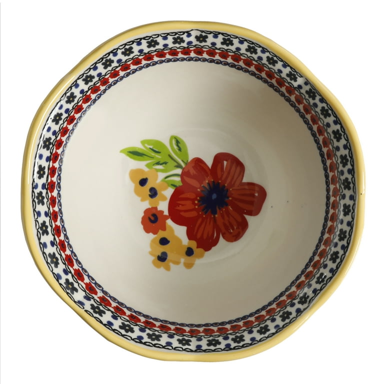 The Pioneer Woman Dazzling Dahlias 12-Piece Dinnerware Set