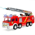 thumbnail image 3 of BESTSKY Fire Truck with Lights,Siren Sound,Working Water Pump and Rotating Rescue Ladder - Electric,Big Size,Realistic Design - for Toddlers,Kids Aged 3+ Years Old, 3 of 7