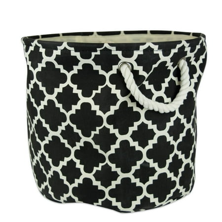 

DII Round Lattice Decorative Bin Large 100% Polyester Multiple Colors/Sizes