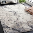 thumbnail image 2 of SAFAVIEH Fontana Shag Damri Classic Plush Area Rug, Ivory/Grey, 5'3" x 7'6", 2 of 8