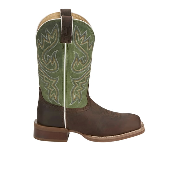 Justin Boots Womens Sugar Square Toe Pull On Cowboy Mid Calf Boots