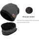 thumbnail image 3 of Gorros/turbantes de mujer Gorro de invierno para niños, gorro con conjunto de bufanda, gorro de punto informal, gorro de punto cálido, gorro con forro polar Ormromra LL-1857-3, 3 of 4