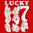 thumbnail image 2 of Boy's Snow White and the Seven Dwarfs Lucky Seven  Graphic Tee Red Small, 2 of 4