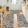 thumbnail image 5 of Boho Kitchen Rug Mat Sets 3 Piece, Farmhouse Non-Slip Kitchen Rug Runner, Washable Non-Skid Kitchen Rugs, Bohemian Kitchen Floor Mat for Hallway, Entryway, Laundry Room, 5 of 5