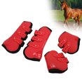 thumbnail image 1 of Horse Leg Protector, Front Hind Prevent Slip Open Straps Horse Jumping Boots Adjustable  For Equestrian Equipment, 1 of 8