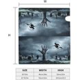 thumbnail image 5 of Halloween Mailbox Covers Magnetic Standard Size 18" X 21" Hand Rising Out Mailbox Cover Decorations Wrap, 5 of 6