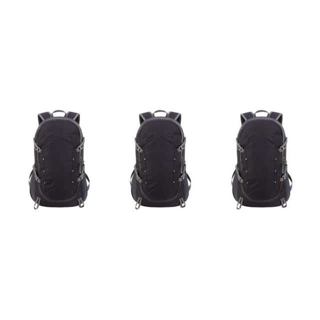 kurtrusly Nylon Easy To And Foldable Travel Backpack For Adventurers Lightweight Backpack Lightweight black 3Set