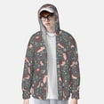 thumbnail image 3 of Haiem Hedgehogs and Flowers1 UPF 50+ Fishing Shirts for Men Long Sleeve UV Sun Protection Hoodie Non-Mask Outdoor Hiking Shirts, 3 of 8