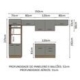 thumbnail image 4 of Cocina Integral Completa Modular Madesa Agata 350cm MG 01, 4 of 5