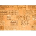 thumbnail image 1 of Ahgly Company Indoor Rectangle Patchwork Orange Transitional Area Rugs, 8' x 12', 1 of 1