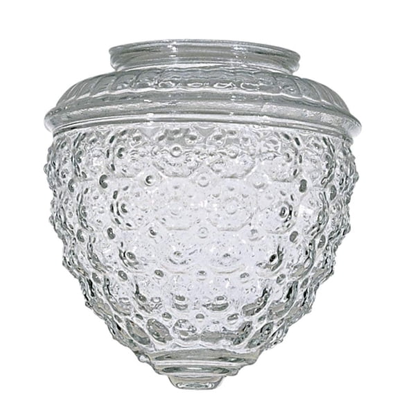 Pantalla de cristal KOR K21846, 15 cm, transparente, estilo piña