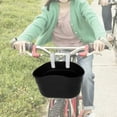 thumbnail image 1 of Bike Basket Removable Seat Adjustable Simple to Install Sundries Container Front Black, 1 of 10