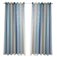 thumbnail image 1 of Cortinas de estrellas Cortinas opacas de estrellas para niños Niñas Sala de estar Cortinas de ventan Abody Azul 53 "W x 85 "L, 1 of 7