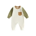 thumbnail image 1 of Gupgi Barboteuse à Manches Longues pour Bébé Garçon 0-2 Ans Poche Contrastée Automne Hiver, 1 of 9