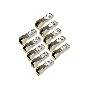StarTech.com Cisco GLC-T Compatible SFP Module, 1000BASE-T RJ45 Copper, 10 Pack