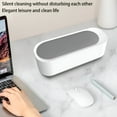 thumbnail image 2 of XIBUFE 2026 New Portable Ultrasonic Jewelry Cleaner 300Ml Professional Ultrasonic Cleaner Machine for Glasses Jewelry Rings Necklaces Coin Watches Dentures (White Gray), 2 of 5