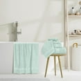 thumbnail image 5 of GLAMBURG Ultra Soft 8-Piece Towel Set - 100% Pure Ringspun Cotton, Contains 2 Oversized Bath Towels 27x54, 2 Hand Towels 16x28, 4 Wash Cloths 13x13 - Ideal for Everyday use, Hotel & Spa - Sea Green, 5 of 7