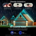 thumbnail image 4 of Enbrighten VIBE 50ft 36 LEDs Permanent Outdoor Eternity Lights, Eave Lights for All Holidays, Christmas, Halloween and More, White — 81102, 4 of 9