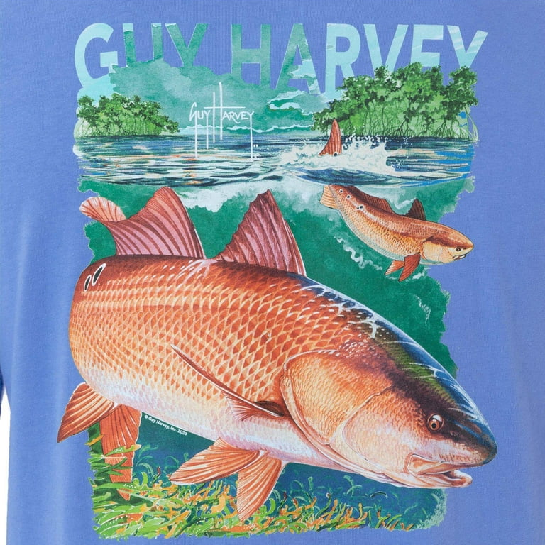Guy Harvey | Men's Big Red Short Sleeve T-Shirt, XXL