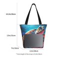 thumbnail image 3 of Fotbe Colorful Ocean Sea Turtle Bolsa de Playa con Estampado, Bolsa de Hombro, Bolsa de Mano Espaciosa, Bolsa de Viaje Ligera, Bolsa de Compras Versátil, 3 of 6