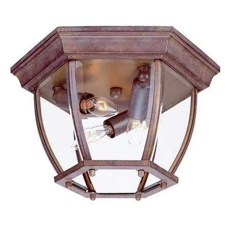 

Acclaim Lighting 5602BW 3-Light Burled Walnut Flushmount Ceiling Light