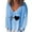 Blue, variant on Women Fashion Plus Size Casual Valentines Day Love Heart Print Tops V-Neck Loose Long Sleeve T-shirt Blouse Pullover