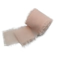thumbnail image 3 of Soumake Frayed Edged Wrinkle Chiffon Silk Ribbon Wedding Flower Bouquet Wrap Decor Prop, 3 of 7