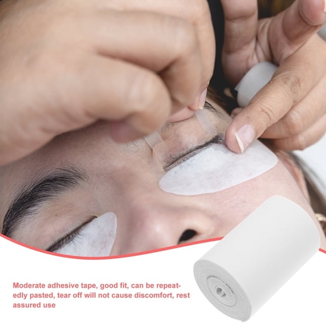 HEATSHAKING Breathable White Eyelash Isolation Tape for Lash Extensions with Gentle Skin Adhesive