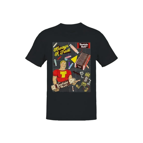 Officially Licensed Tootsie Roll Vintage Advertisement Collage Men's T-shirt