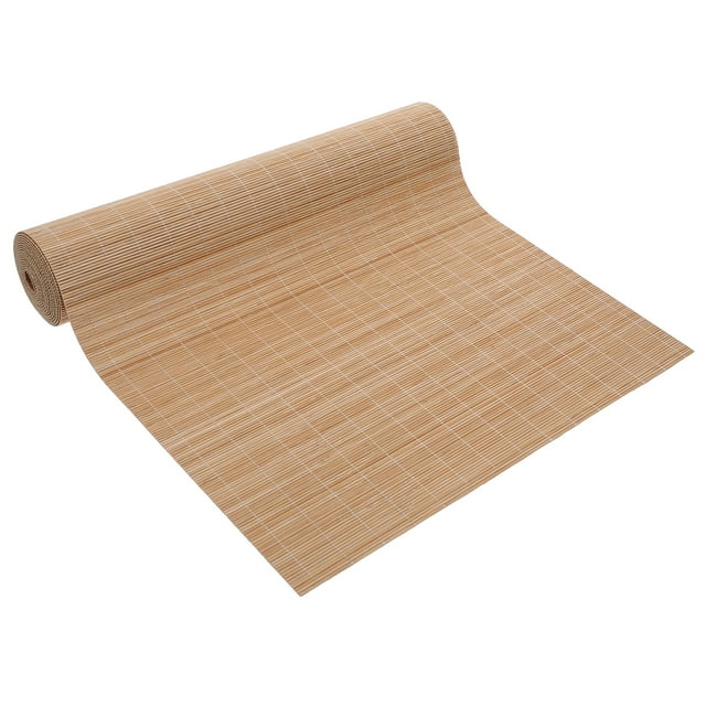 SHISUYAN Wide Cuttable Natural Bamboo Table Runner Dining Mat Tea Mat Table Decoration Bamboo Roll Tablecloth for Dining Table Kitchen Parties and Outdoor Use