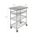 thumbnail image 5 of Seville Classics Stainless Steel Kitchen Cart, 5 of 10