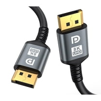 16K DisplayPort Cable 2.1,DP Cable [16K@60Hz, 8K@120Hz, 4K@240Hz, 40Gbps] | Gold-Plated DP to DP for Gaming Monitor, PC | Supports HDR, HDCP, FreeSync, G-Sync, RTX 4090, 7900XTX