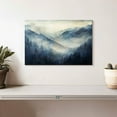 thumbnail image 2 of Elephant Stock Foggy Blue Mountainscape Wall Art - Horizontal Canvas Wall Art - Living Room Wall Decor - Nature Canvas - Blue And Beige Decor - 12" x 8", 2 of 8