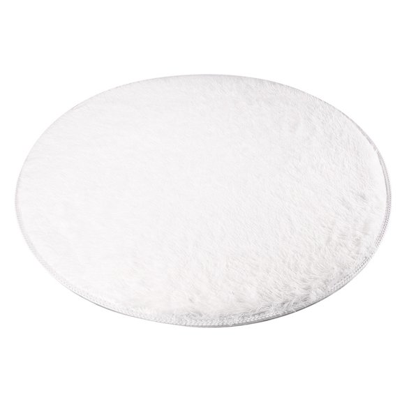 Clearance! CICRKHB Carpet Clearance 80cm Soft Coral Velvet Round Rug Anti-Skid Doormat Carpet Bath Living Room Rug