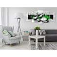 thumbnail image 2 of Tiptophomedecor Glamour Canvas Wall Art - Shiny Stones Green 5 Piece - Stretched & Framed Ready To Hang Art, 2 of 4