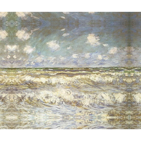 Rough Sea Normandy-Monet - CANVAS OR FINE PRINT WALL ART