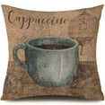 thumbnail image 1 of Linen Square Throw Pillow Cover Retro Printing For Couch Sofa Bedroom, 1 of 5