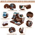 thumbnail image 3 of Organizador de mesa de noche Docking Station T Taranto de madera, 3 of 8